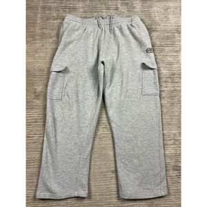 Ecko Function Mens XL Grey Cargo Sweatpants Fleece Lined Relaxed Joggers Rhino